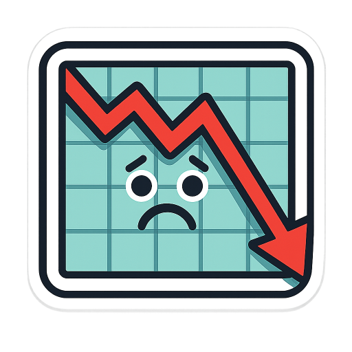 a sad stockermarket stock
