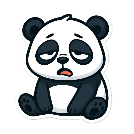 müde panda
