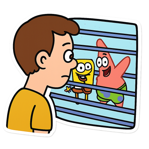 remix: replace squidward with a guy called denis