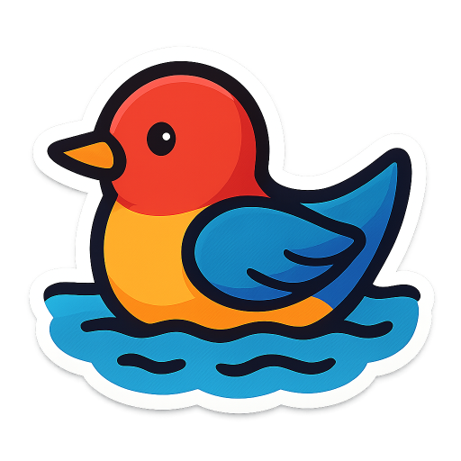 bird but in water